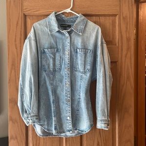Denim jacket with cinched back from Nordstrom